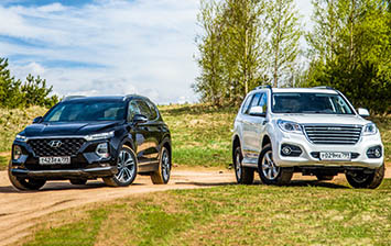 Тест-драйв Haval H9 и Hyundai Santa Fe: что взять за одни и те же деньги?